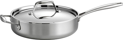 Tramontina 3-qt. Tri-Ply Clad Deep Saute Pan