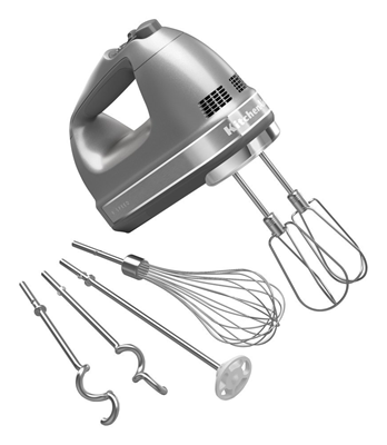 9 Speed Hand Mixer - Contour Silver