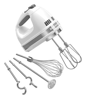 KitchenAid 9 Speed Digital Hand Mixer White