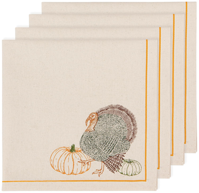 Now Designs Cotton Napkins Set - Cornucopia 