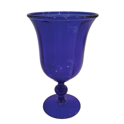 Caspari Acrylic 15oz Goblet - Cobalt Blue 