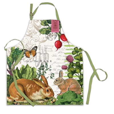 Michel Design Works Cotton Apron - Garden Bunny