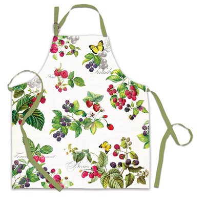 Michel Design Works Cotton Apron - Berry Patch 