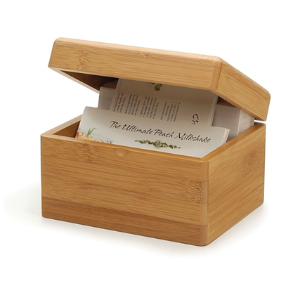 Bamboo Recipe Box