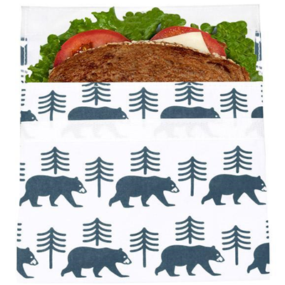 Lunchskins Reusable Velcro Sandwich Bag - Bear