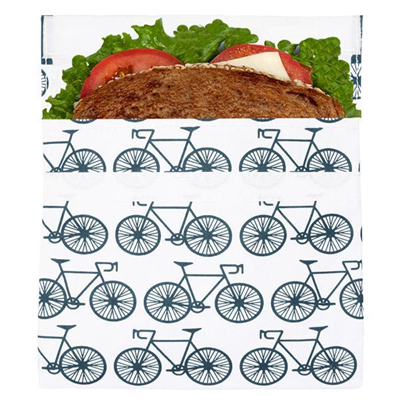 Lunchskins Reusable Velcro Sandwich Bag - Bikes