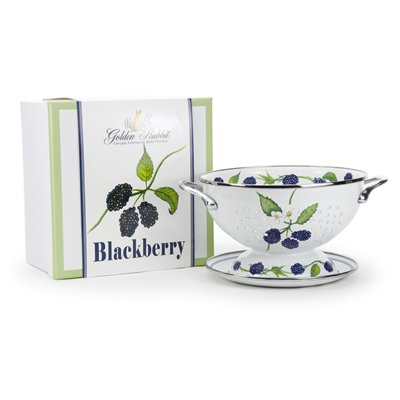 Golden Rabbit Enamelware Colander Set - Blackberry