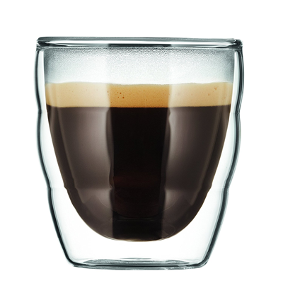 Bodum Pilatus Double Wall Glass 2.5oz - Set of 2