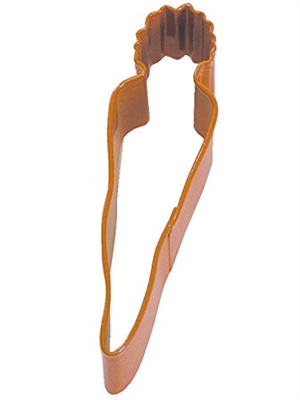 Carrot Cookie Cutter 4" - Orange 