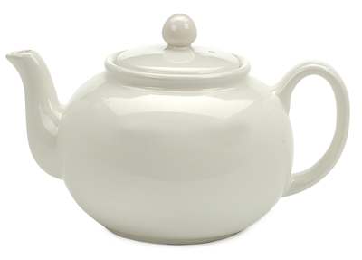 RSVP Stoneware Teapot - White