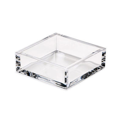 Caspari Acrylic Cocktail Napkin Holder in Crystal Clear 