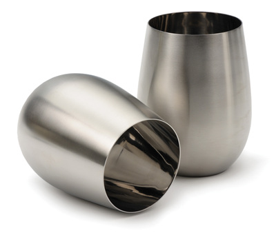 Endurance Stainless Steel Stemless Wine Glasses