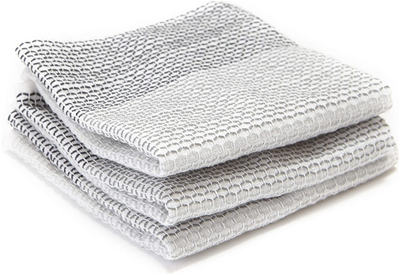 Full Circle TIDY Cotton Dishcloth Set - Grey 