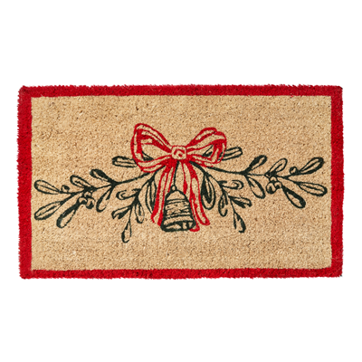 TAG Coir Doormat - Mistletoe Holly 