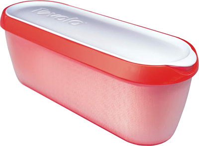 Tovolo Glide-A-Scoop Ice Cream Tub Reusable Container - Strawberry Sorbet