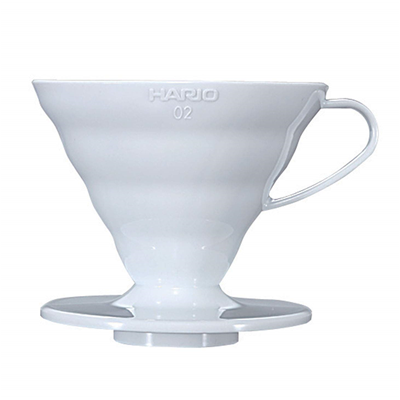 Hario V60 Plastic Dripper - White - Size 2 