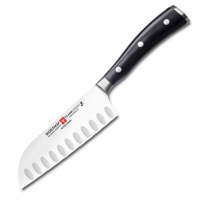 Wusthof 5" Classic Santoku, Hollow Edge