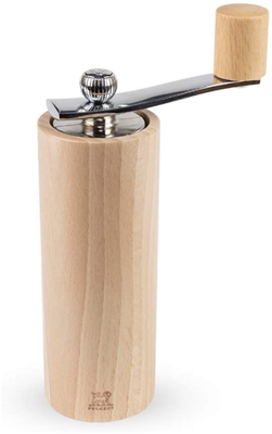 Peugeot ISEN Crank Handle Pepper Mill - Natural