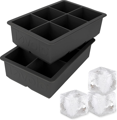 Tovolo King Cube Silicone Ice Cube Tray - Grey