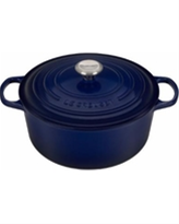 Le Creuset Indigo Signature 2.75-Qt Round French Oven with Stainless Knob 