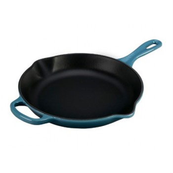 Le Creuset Signature 10.25-inch Cast Iron Skillet - Marine Blue