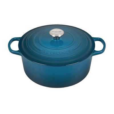 Le Creuset Signature 5.5 qt Round French Oven - Deep Teal 