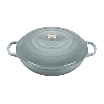 Le Creuset Signature 5qt Braiser - Sea Salt 