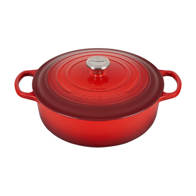 Le Creuset Signature Round Wide 6.75qt Dutch Oven - Cerise