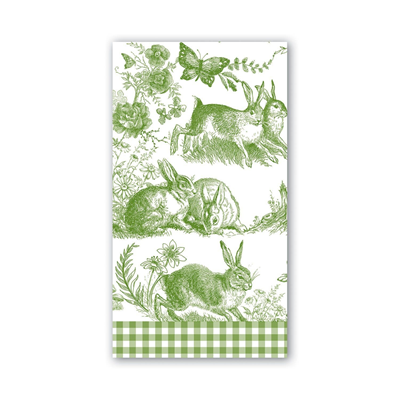 Michel Design Works 3-Ply Paper Hostess Napkins - Bunny Toile 