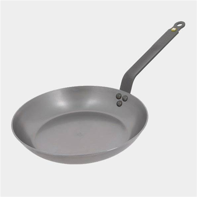 de Buyer 12.6" Mineral B Element  Round Carbon Steel Fry Pan