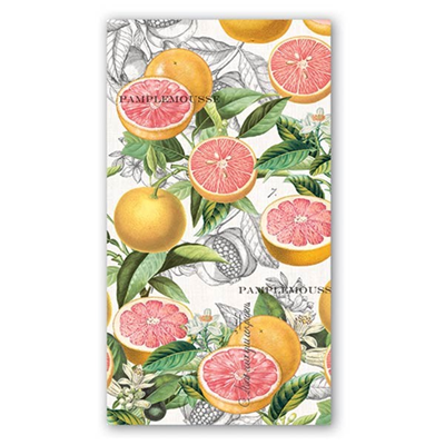 Michel Design Works 3-Ply Paper Hostess Napkins - Pink Grapefruit