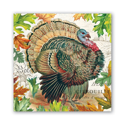 Fall Harvest Turkey Cocktail Napkins