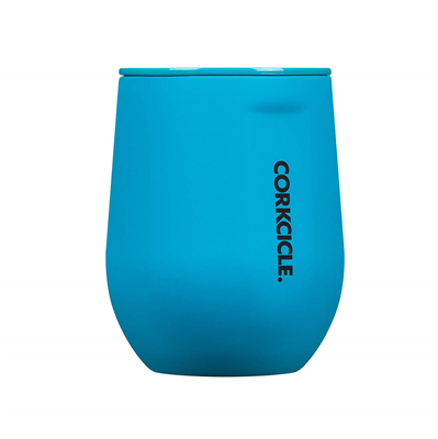 Corkcicle Stemless Tumbler - Neon Blue 