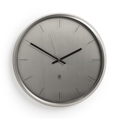 Umbra Meta Wall Clock - Nickel 