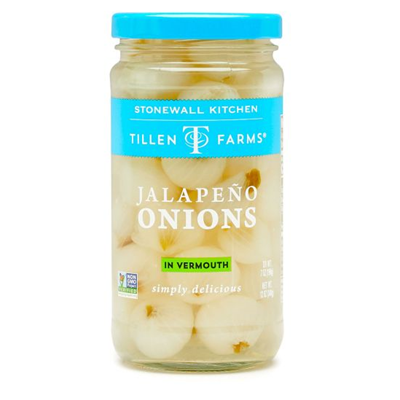 Tillen Farms Jalapeño Cocktail Onions in Vermouth