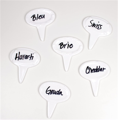 RSVP Oval Cheese Marker - Set Of 6