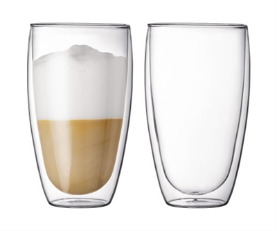 Bodum Pavina Double Wall Glass 15oz - Set of 2