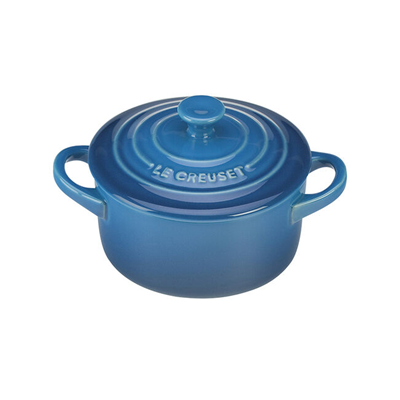 Le Creuset Mini 8 oz Round Cocotte - Marseille Blue 