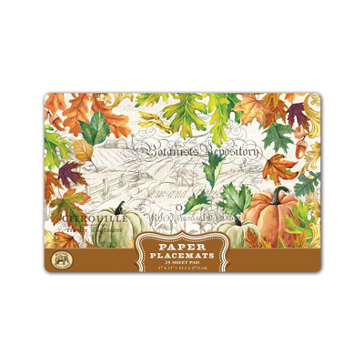 Fall Harvest Paper Placemats