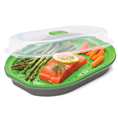 Progressive Prep Solutions Microwave Fish & Veggie Steamer