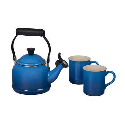 Le Creuset Demi Kettle and Mugs Set - Marseille