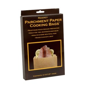 Regency Wraps Parchment Paper Cooking Bags For Cooking & Papillote - Set of 4   