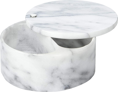 RSVP Swivel Top Marble Salt Box