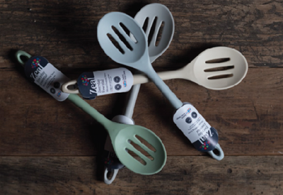 zeal Neutrals Silicone Slotted Spoon