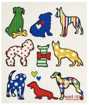 Swedish Treasures Wet-It Swedish Dishcloths - Dog Lover 