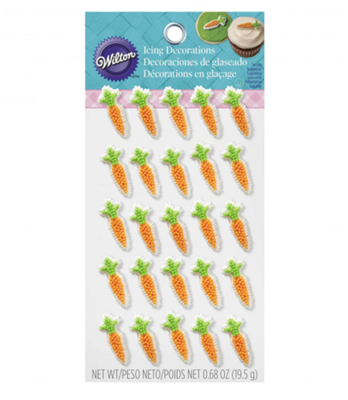 wilton Mini Carrot Icing Decorations
