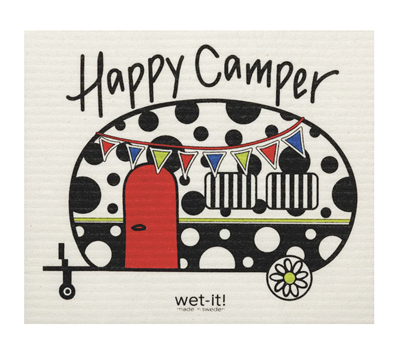 Wet-It Swedish Dishcloths - Happy Camper