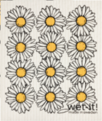 Wet-It Swedish Dishcloths - Summer Daisy