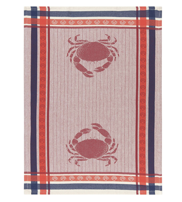 Crab Jacquard Dishtowel