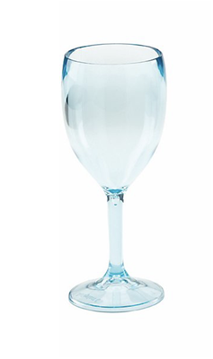 Acrylic Stemmed Wine Glass - Aqua